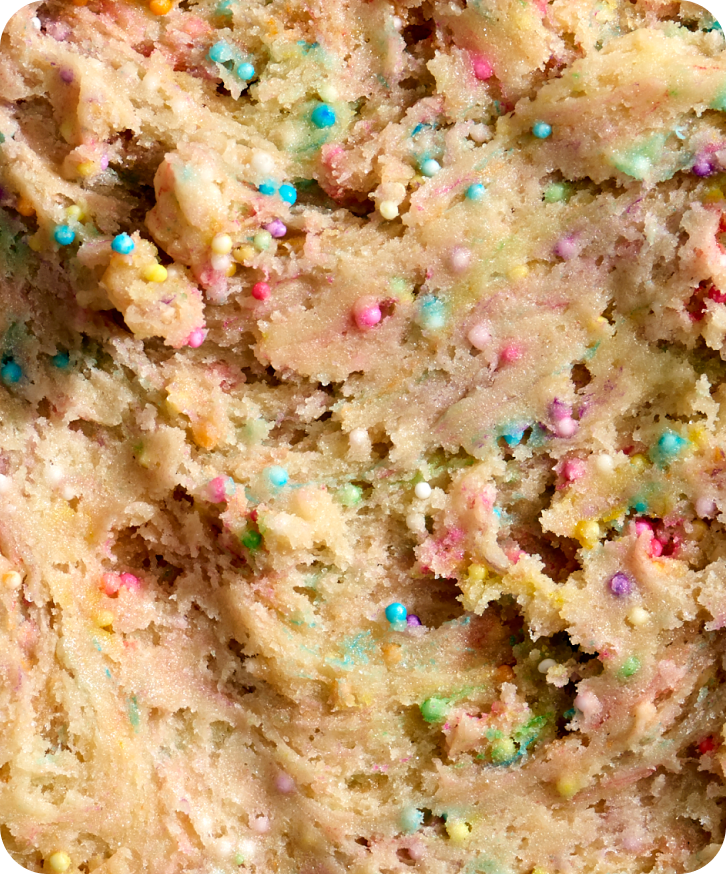 Closeup image of cookie batter