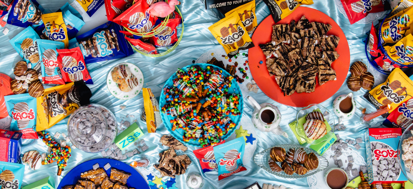 Assortment of Zac's products on a table